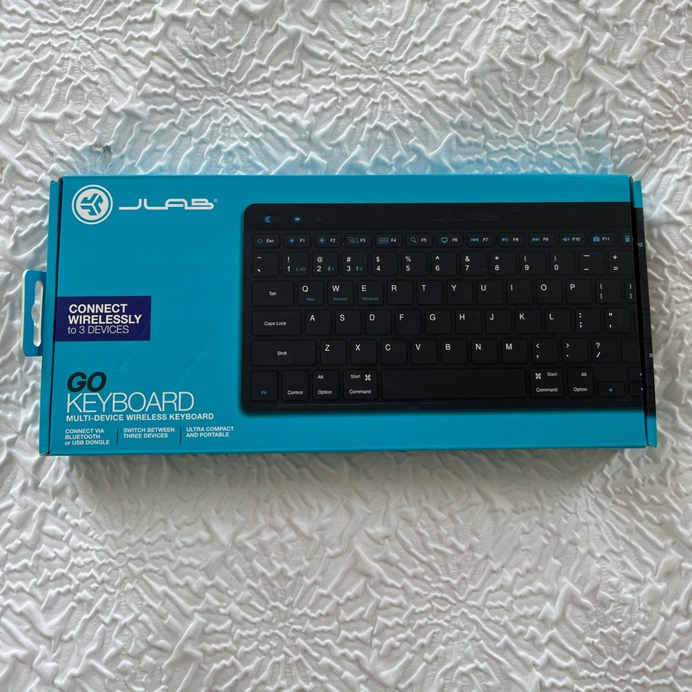 JLAB WIRELESS MULTIDEVICE KEYBOARD BLUETOOTH OR USB